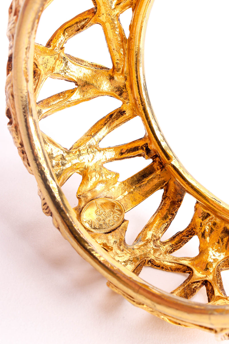 Vintage Antigona Paris Filigree Cage Bangle cartouche @ Recess LA