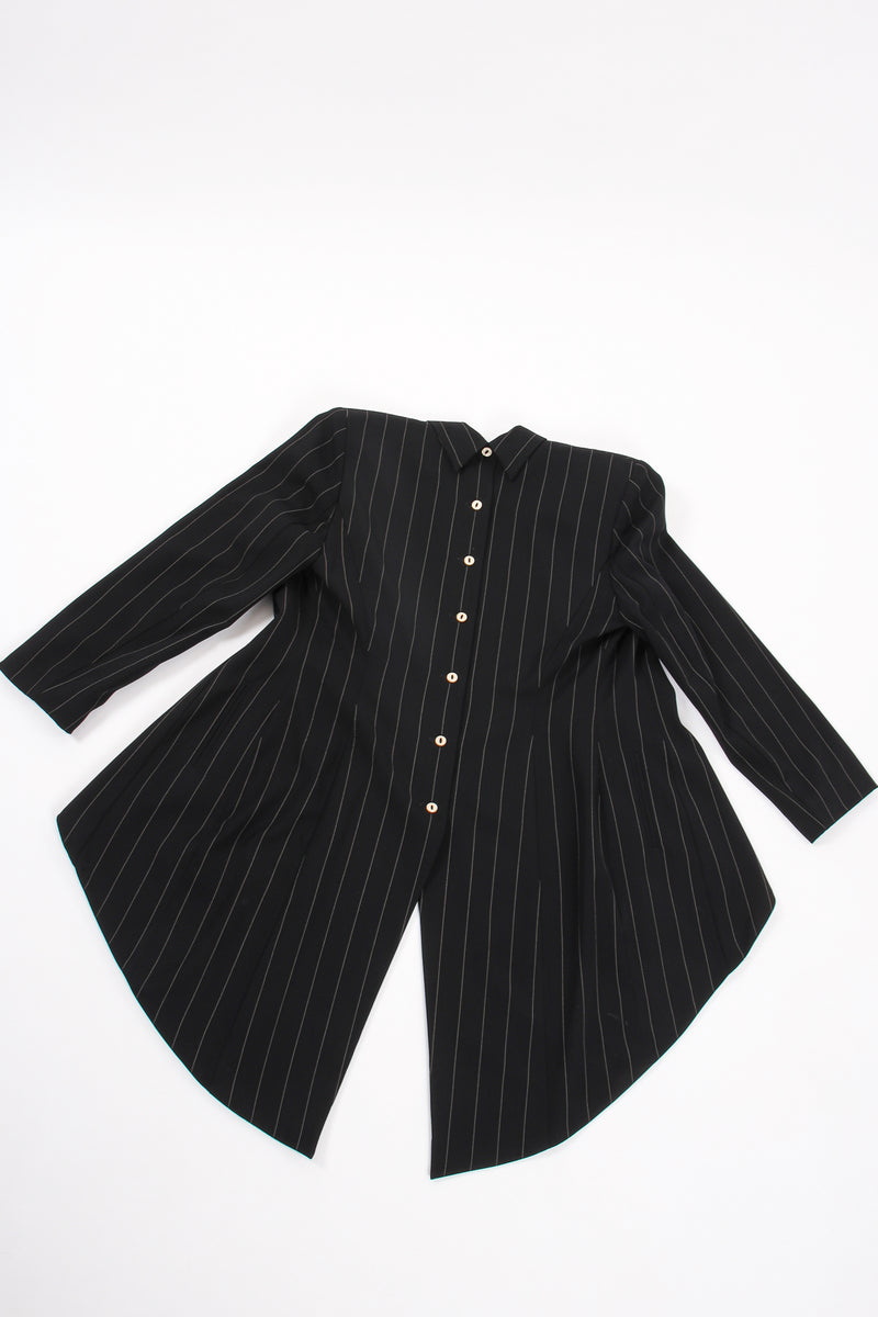 Vintage Antony Moorcroft Pinstripe Morning Coat flat back at Recess Los Angeles