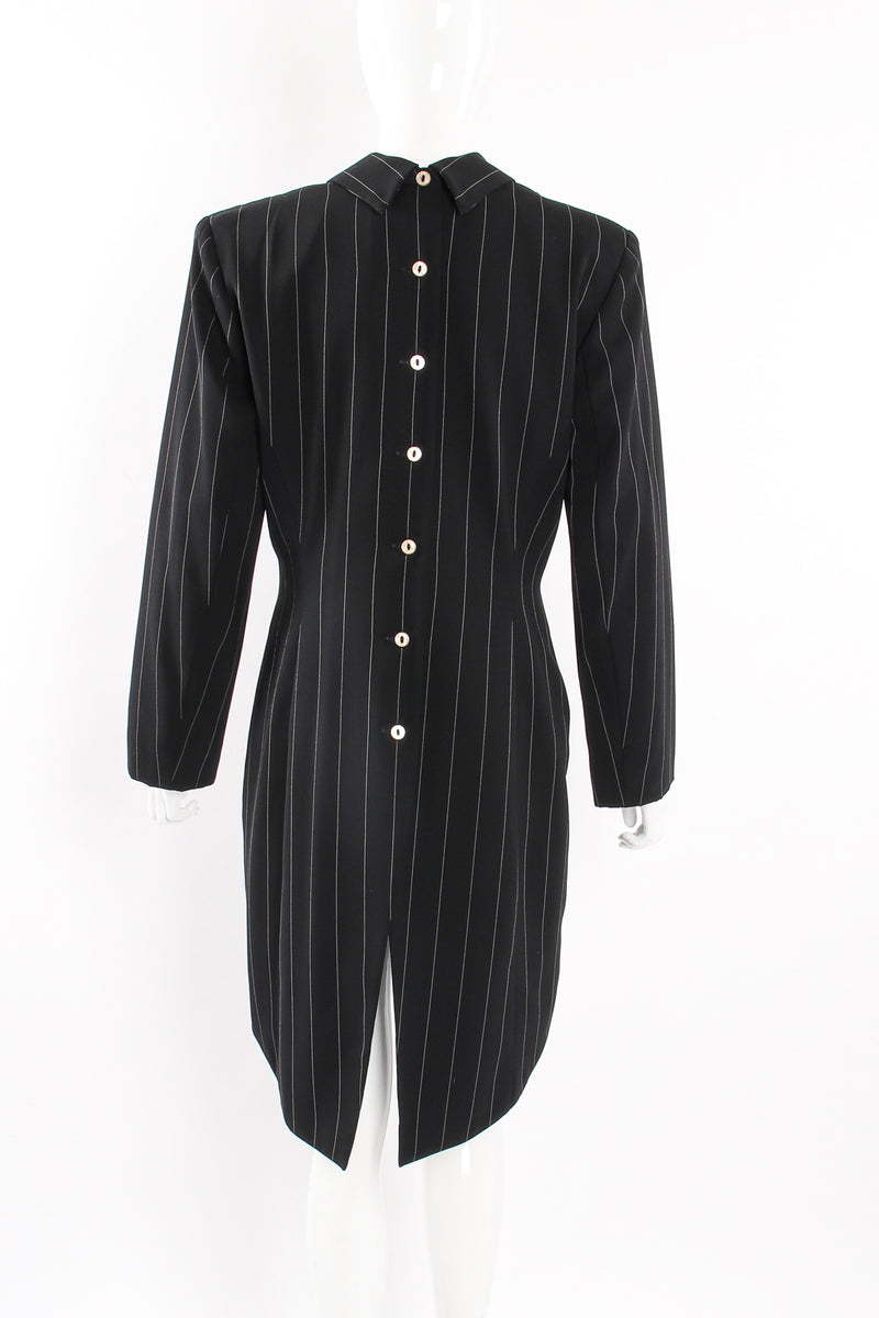 Vintage Antony Moorcroft Pinstripe Morning Coat on Mannequin back at Recess Los Angeles