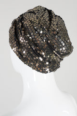 Armand Beverly Hills Vintage Bronze Gold Sequined Turban