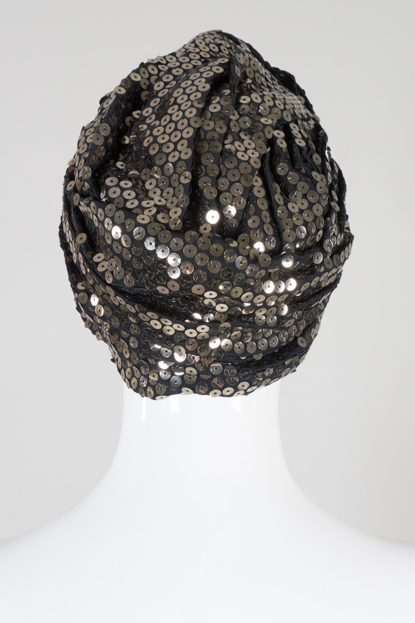 Armand Beverly Hills Vintage Bronze Gold Sequined Turban