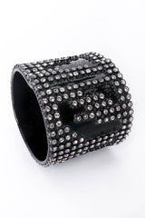 Vintage Bill Schiffer Chunky Rhinestone Cuff Bracelet details at Recess Los Angeles