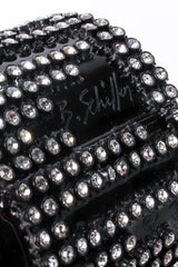 Vintage Bill Schiffer Chunky Rhinestone Cuff Bracelet signature at Recess Los Angeles