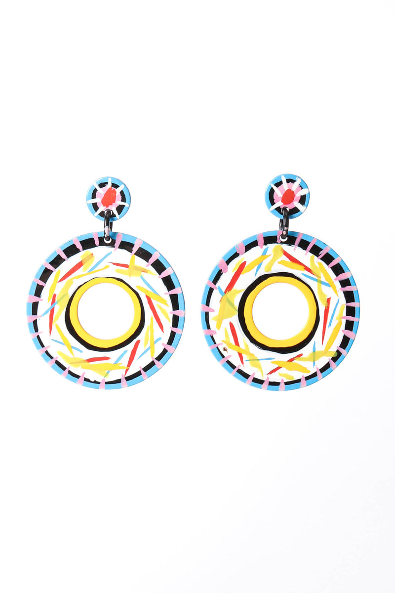 Vintage Bill Schiffer Whimsical Round Dangle Earrings at Recess Los Angeles