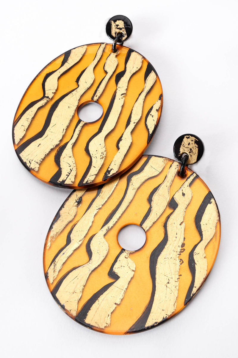 Vintage Bill Schiffer Wavy Oval Earrings at Recess Los Angeles