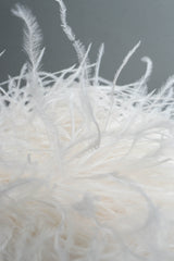 Vintage Barneys New York Feathers Pouch Bag feathers up close @ Recess LA