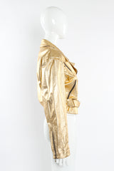 Vintage Begedor Metallic Leather Jacket mannequin side @ Recess LA