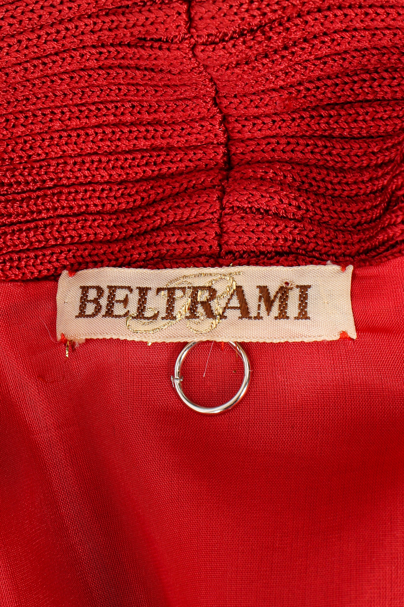 Vintage Beltrami Striped Snake Bolero Jacket label at Recess Los Angeles