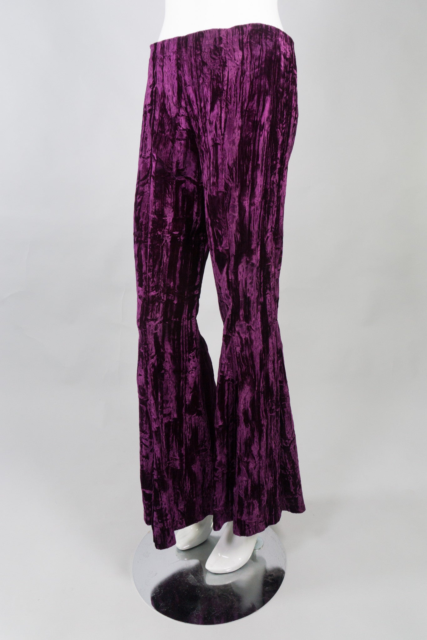 Betsey Johnson Vintage Crushed Velvet Flare Pant