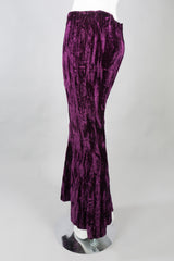 Betsey Johnson Vintage Crushed Velvet Flare Pant