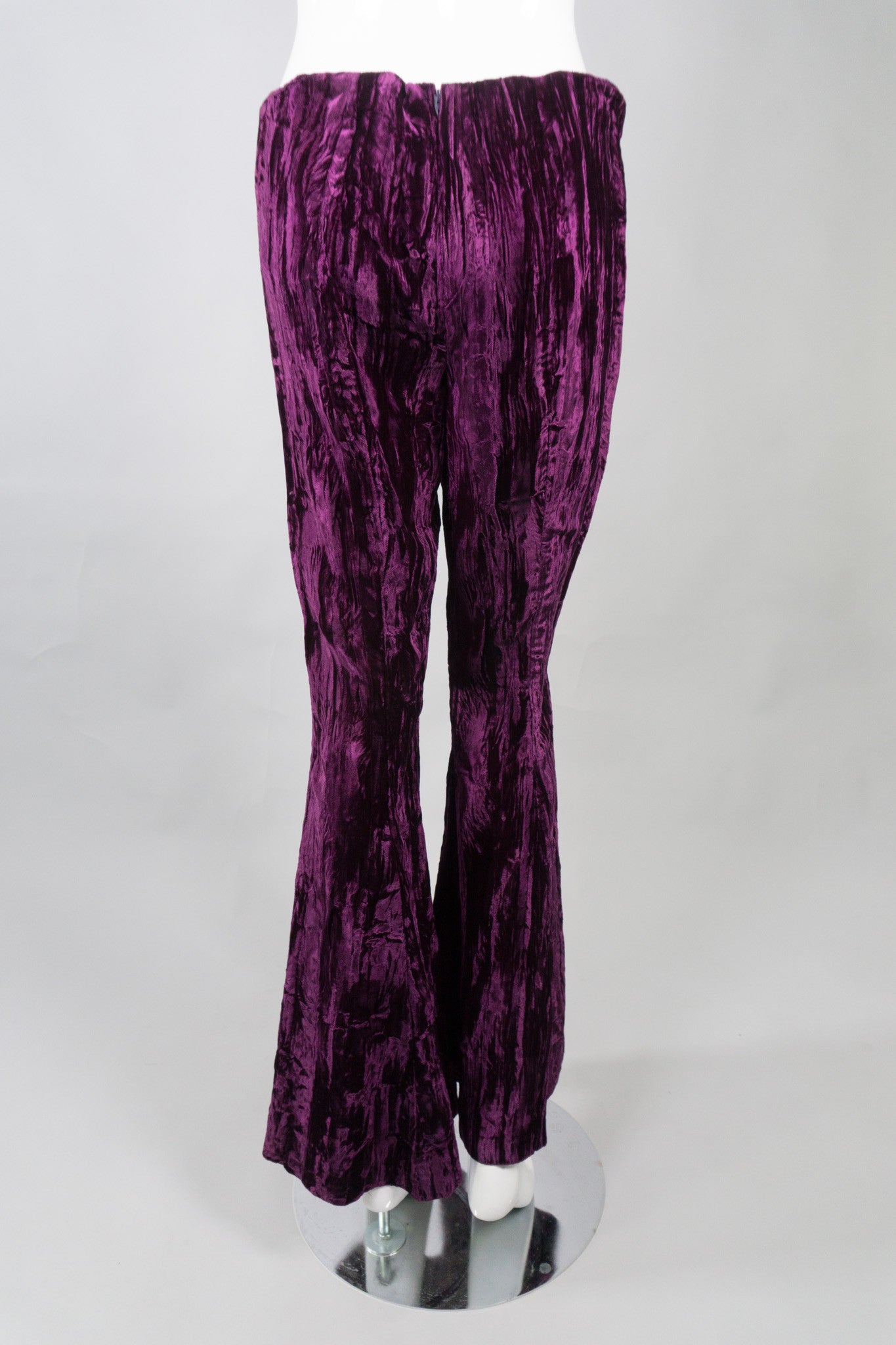 Betsey Johnson Vintage Crushed Velvet Flare Pant