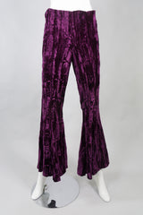 Betsey Johnson Vintage Crushed Velvet Flare Pant