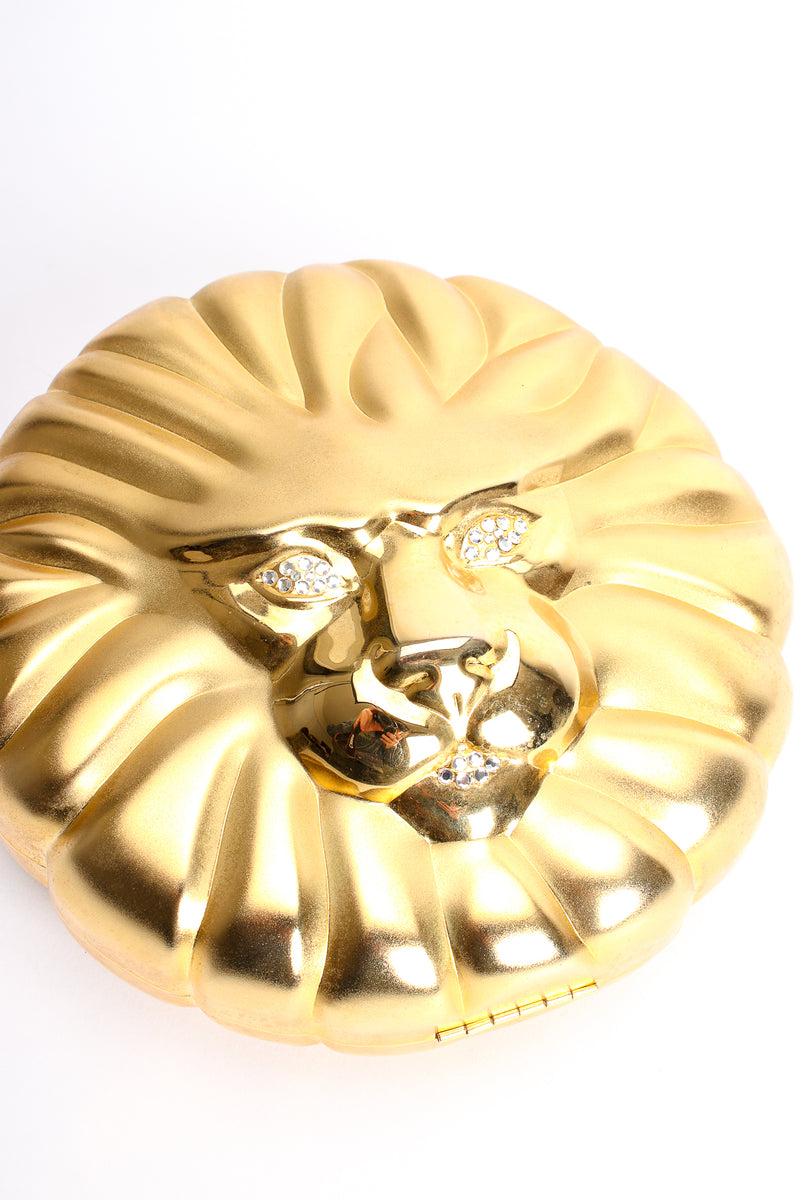 Vintage Beverly Hills Bag Lady Golden Lion Metal Clutch Bag at Recess Los Angeles