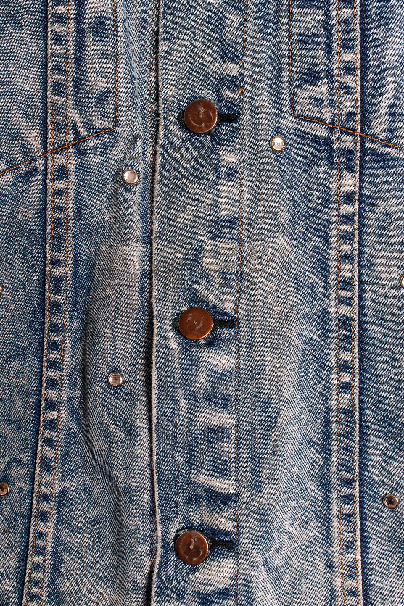 Vintage Embellished Beverly Hills Jean Jacket placket at Recess Los Angeles