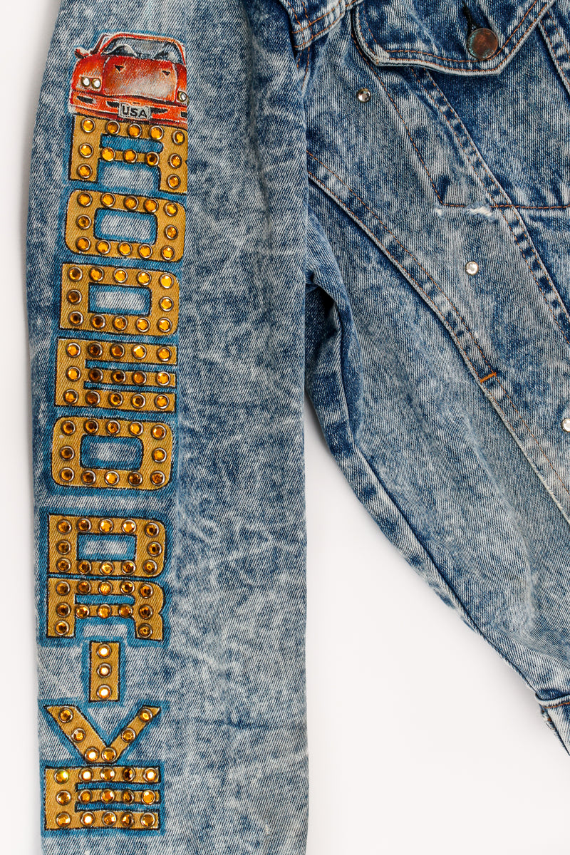 Vintage Embellished Beverly Hills Jean Jacket Rodeo Drive at Recess Los Angeles