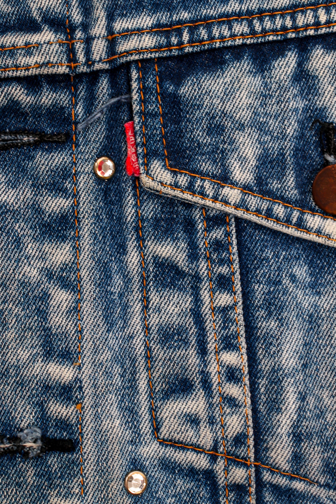 Vintage Embellished Beverly Hills Jean Jacket levis tab at Recess Los Angeles