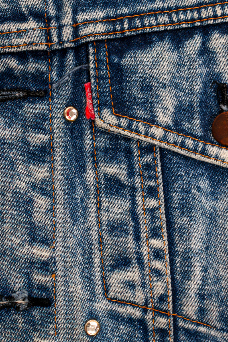 Vintage Embellished Beverly Hills Jean Jacket levis tab at Recess Los Angeles