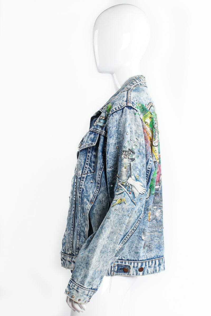 Vintage Embellished Beverly Hills Jean Jacket side at Recess Los Angeles