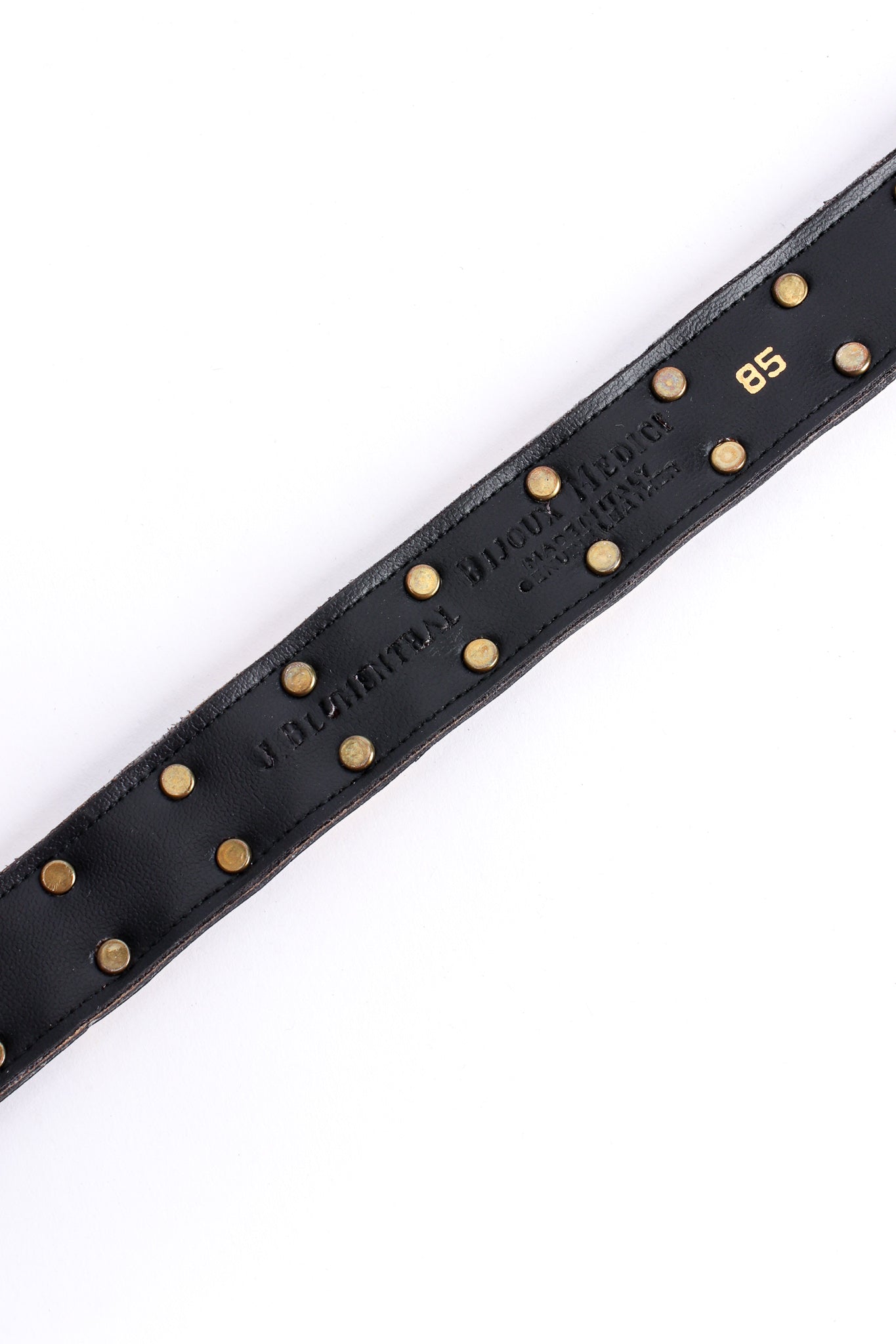 Vintage Bijoux Medici J. Blumenthal Mixed Metal Leather Snake Belt signature at Recess Los Angeles