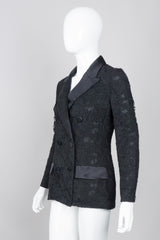 Bill Blass Lace Tuxedo Jacket