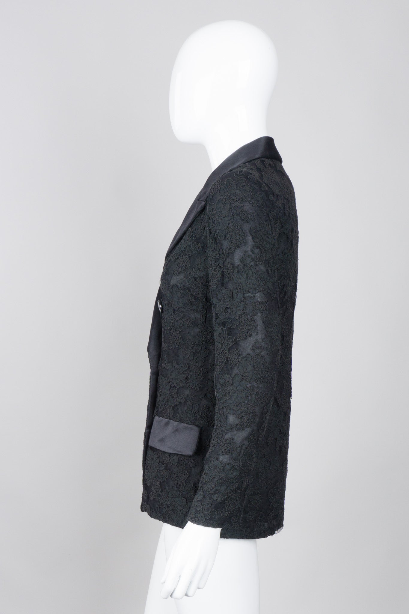 Bill Blass Lace Tuxedo Jacket