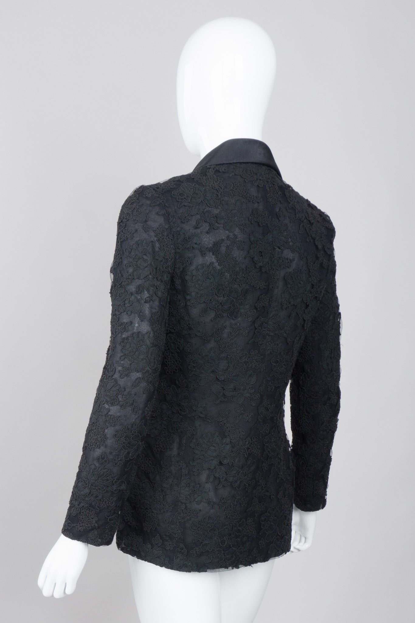 Bill Blass Lace Tuxedo Jacket