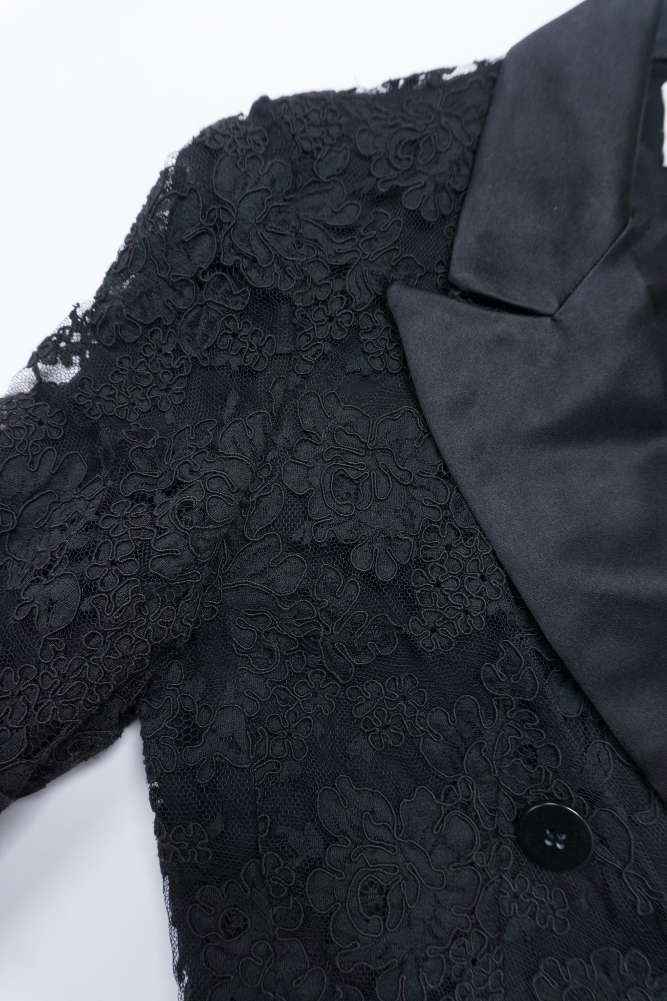 Bill Blass Lace Tuxedo Jacket