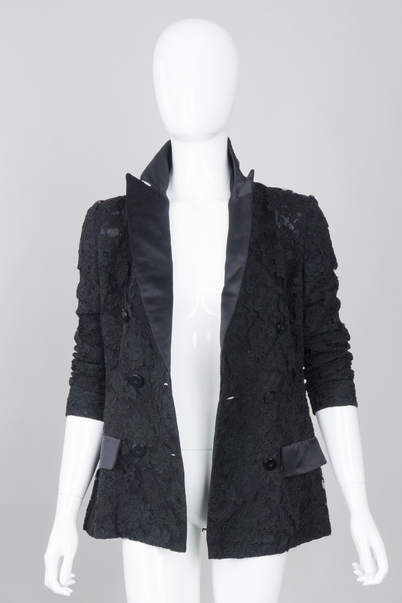 Bill Blass Lace Tuxedo Jacket