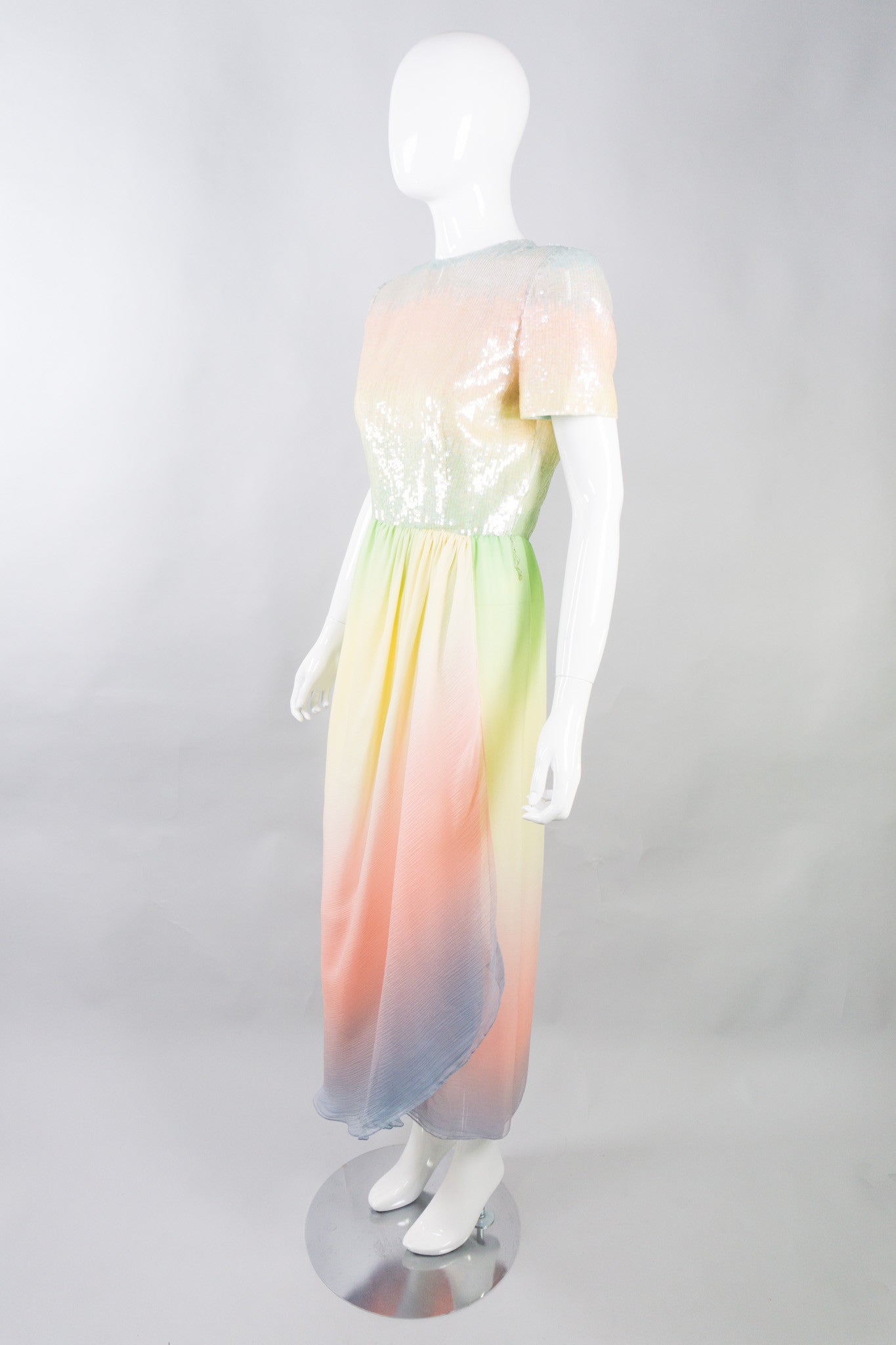 Bill Blass Rainbow Sherbet Unicorn Dress