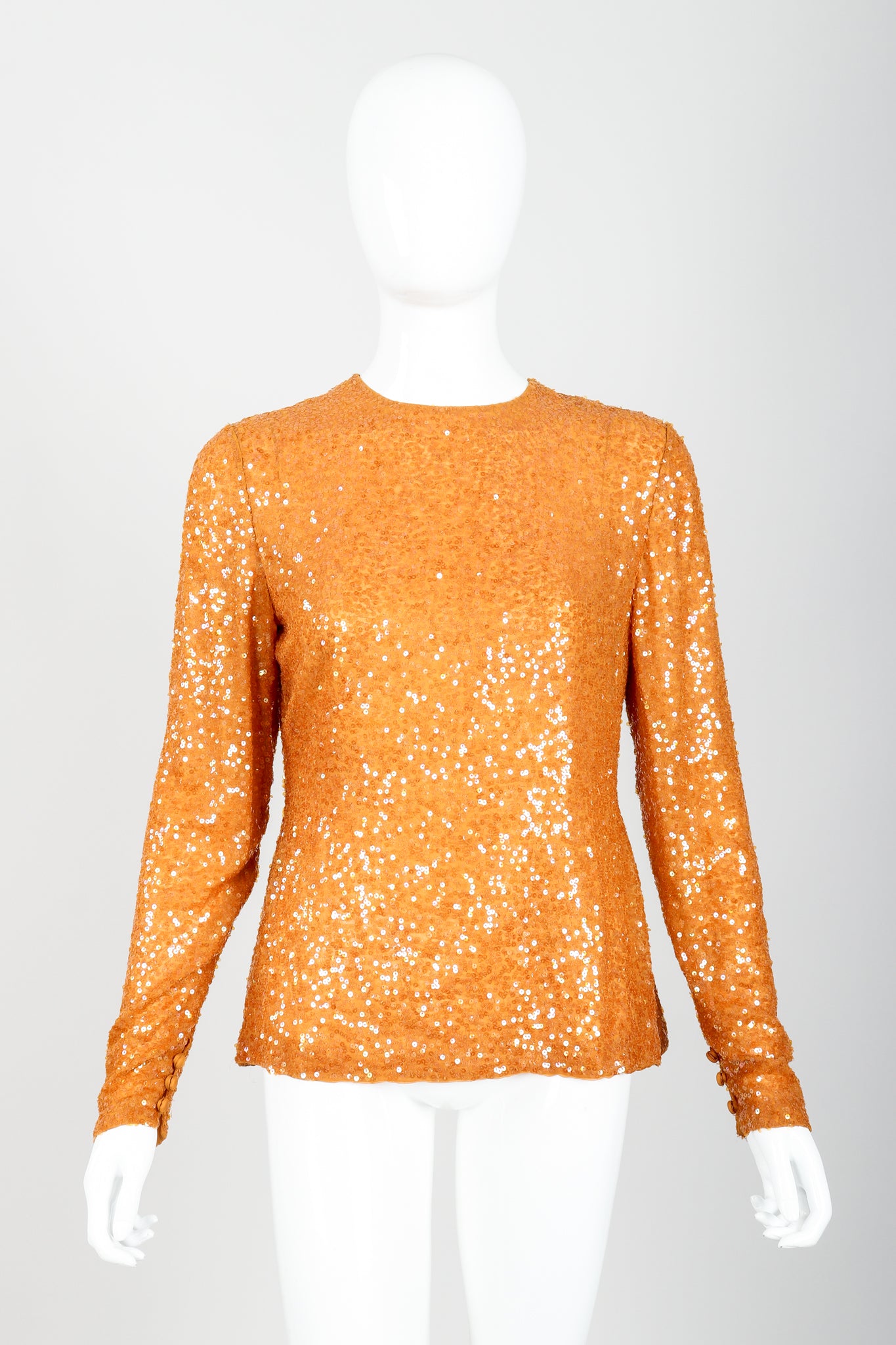 Vintage Bill Blass Sequin Sundae Top Set on Mannequin Front at Recess Los Angeles