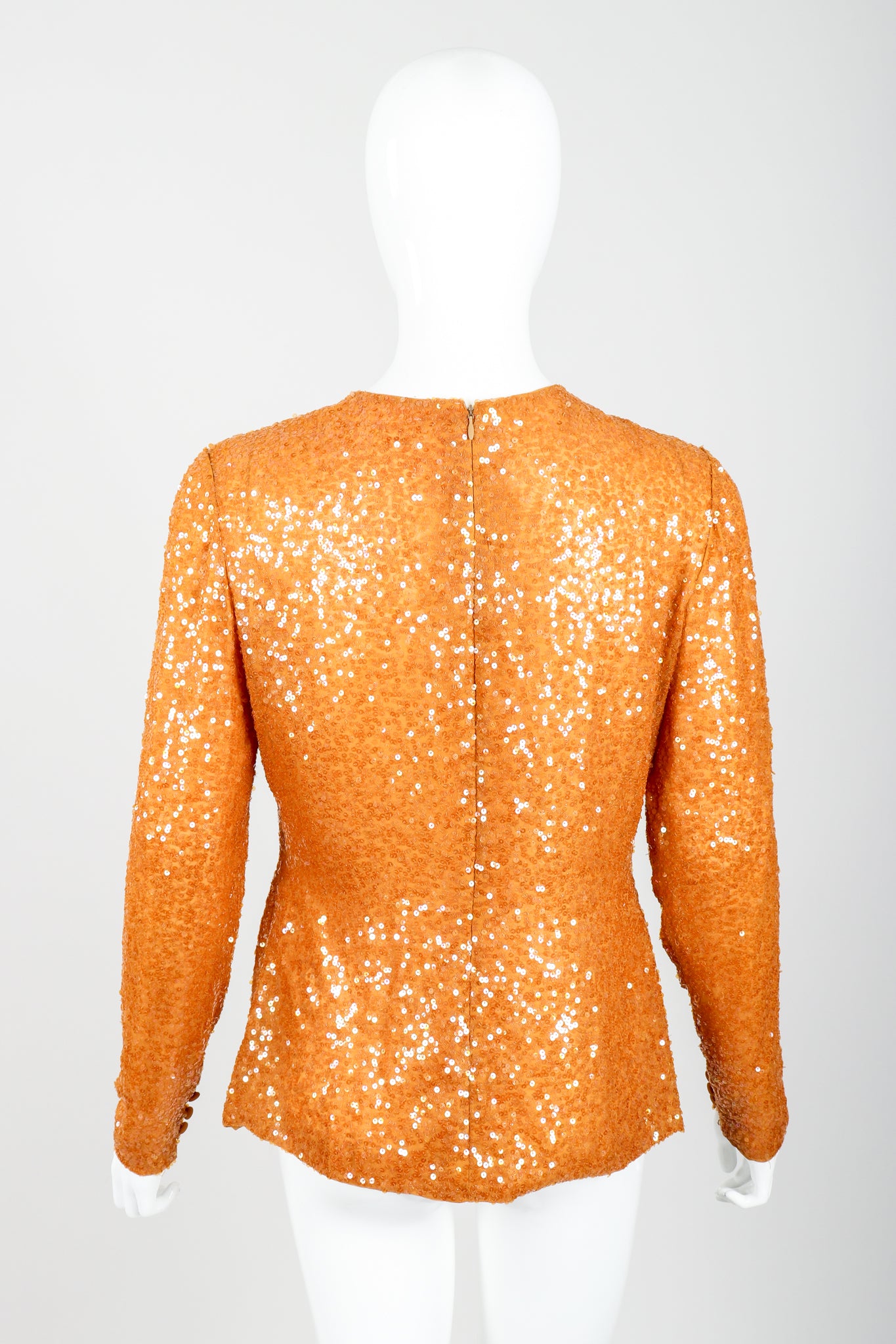 Vintage Bill Blass Sequin Sundae Top Set on Mannequin Back at Recess Los Angeles