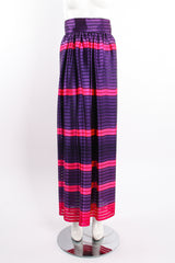 Vintage Bill Blass Sheer Stripe Silk Skirt on Mannequin front at Recess Los Angeles