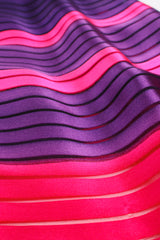 Vintage Bill Blass Sheer Stripe Silk Skirt fabric detail at Recess Los Angeles