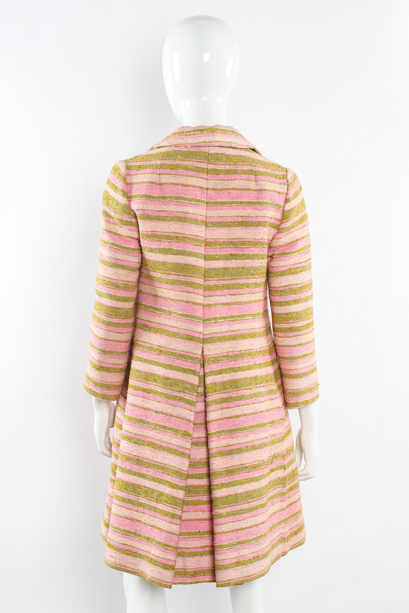 Vintage Bill Marre Woven Stripe Print Peacoat mannequin back @ Recess Los Angeles