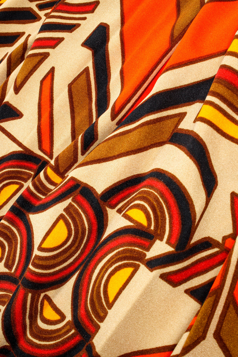 Vintage Bill Shedleski Abstract Geo Print Dress print/fabric close up @ Recess LA