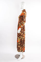 Vintage Bill Shedleski Abstract Geo Print Dress mannequin side @ Recess LA