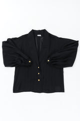 Vintage Chanel Pleated Sheer Silk Blouse front flat lay @ Recess LA