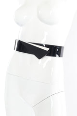 Geometric plastic wrap belt by KASO Waist Bracelets mannequin front @recessla