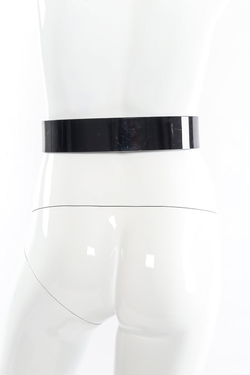 Geometric plastic wrap belt by KASO Waist Bracelets mannequin back @recessla