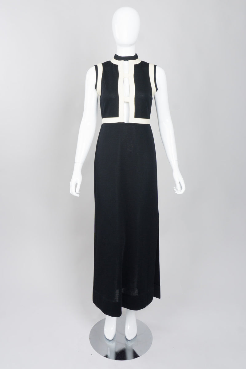 Rudi Gernreich for Harmon Knitwear Banded Ladder Column Dress