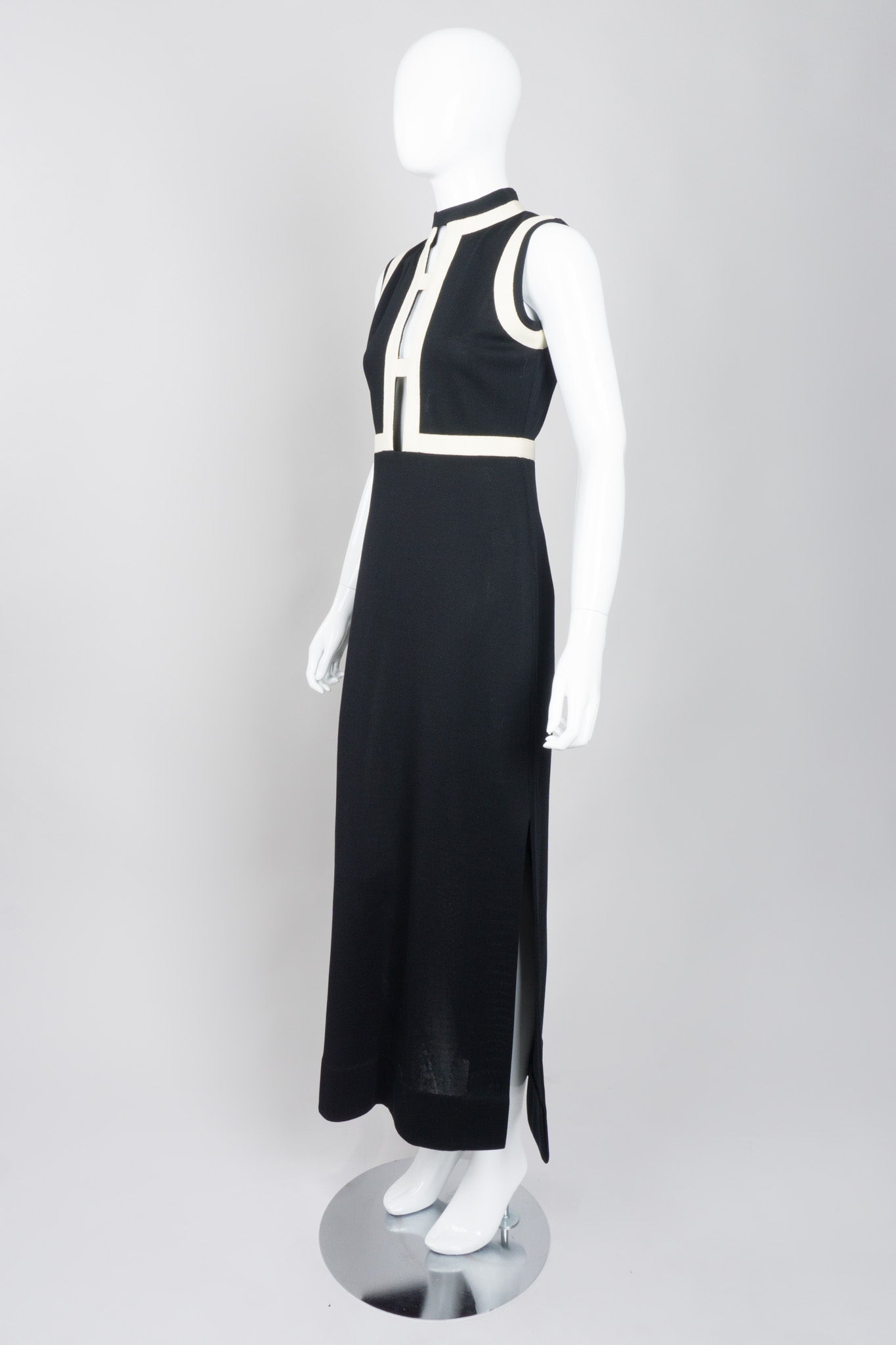 Rudi Gernreich for Harmon Knitwear Banded Ladder Column Dress