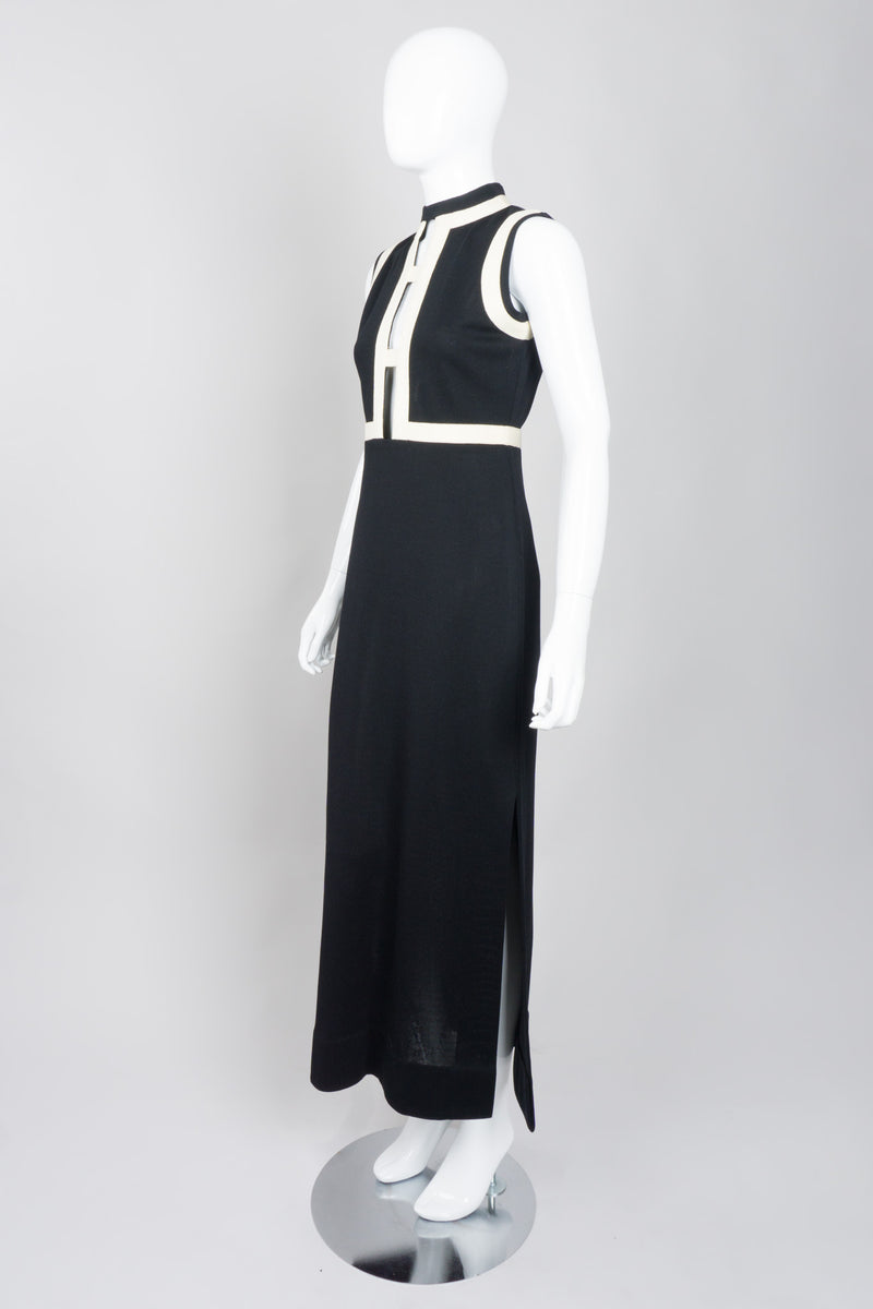 Rudi Gernreich for Harmon Knitwear Banded Ladder Column Dress