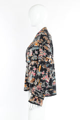 Embroidered silk multi-color jacket on mannequin @recessla