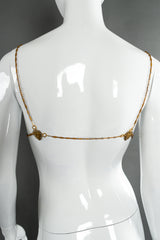 Filigree bra chain harness mannequin back @recessla