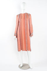 Vintage Bob Mackie Beaded Stripe Shift Dress mannequin front @ Recess LA