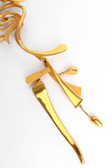 Vintage 1989 Jean-Claude Bonillo Abstract Fire Sculpture Necklace pendant drop @ Recess Los Angeles