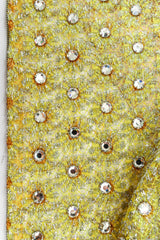 Vintage Bonwit Teller Rhinestone Dotted Dress dotted orange/rhinestone detail @ Recess LA