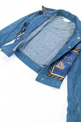 Vintage Helen Neufeld Bookjackets Destination Covers Denim Jacket inverse @ Recess Los Angeles