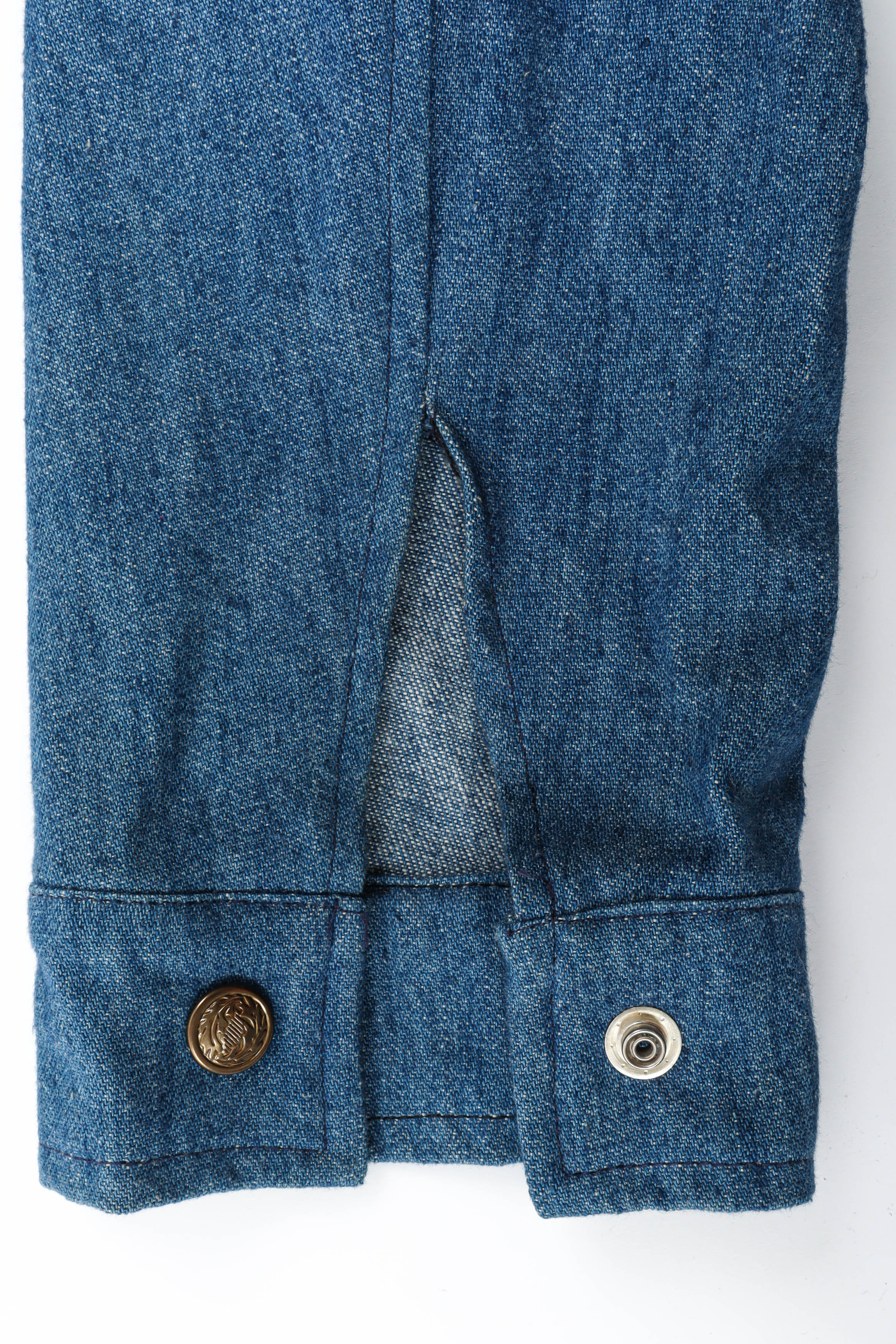 Vintage Helen Neufeld Bookjackets Destination Covers Denim Jacket sleeves/buttons @ Recess Los Angeles