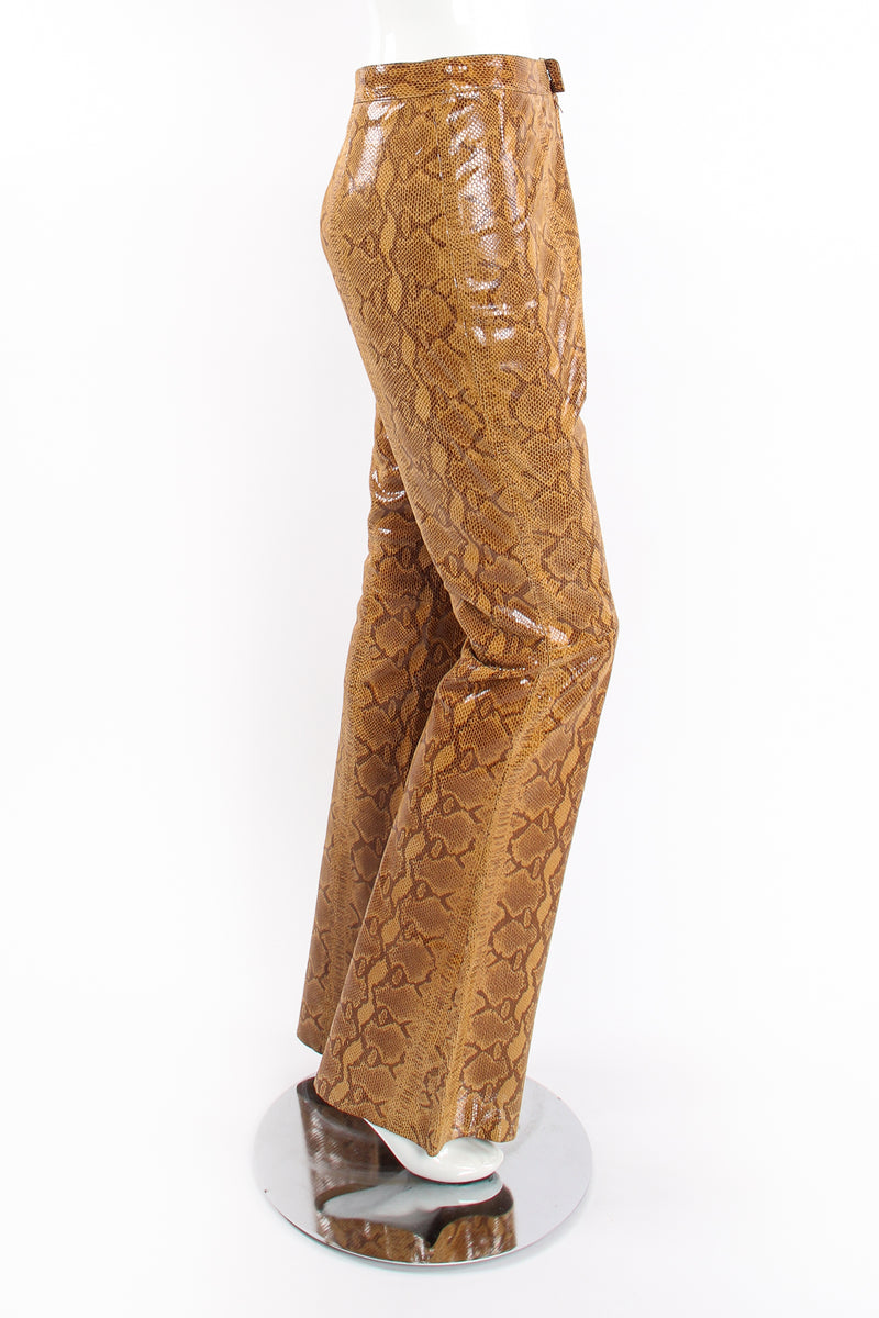 Vintage Braude Snakeskin Bootcut Pant on Mannequin side at Recess Los Angeles